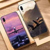 Aircraft Airplane cool Phone Case For Huawei Y9 6 7 5 Prime Enjoy 7s 7 8 plus 7a 9e 9plus 8E Lite Psmart Shell