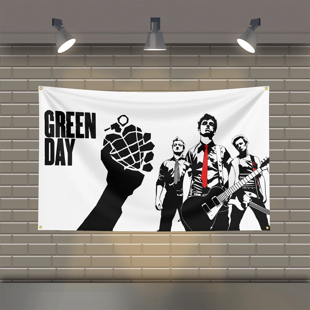 3x5 Ft G-GreenS D-DayS Heavy Metal Band Flag Rock Music Wall Banner for Bedroom Studio Bar Concert Outdoor Decor - Image 4