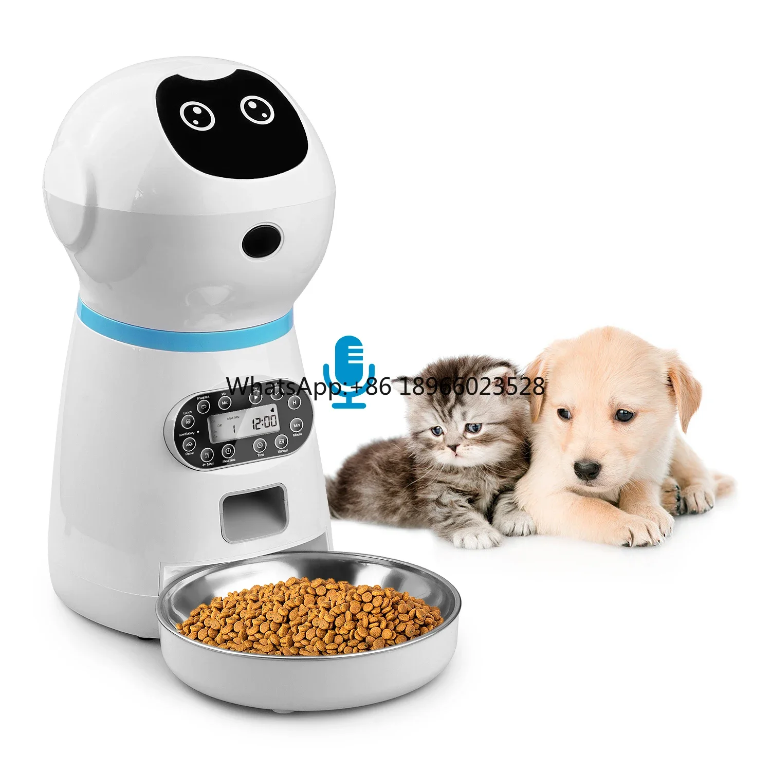 

Top quality 3.5L Dog Cat Smart Robot Pet Self Food Dispenser Bowls WIFI Timing Voice Broadcast Automatic Pet Feeder