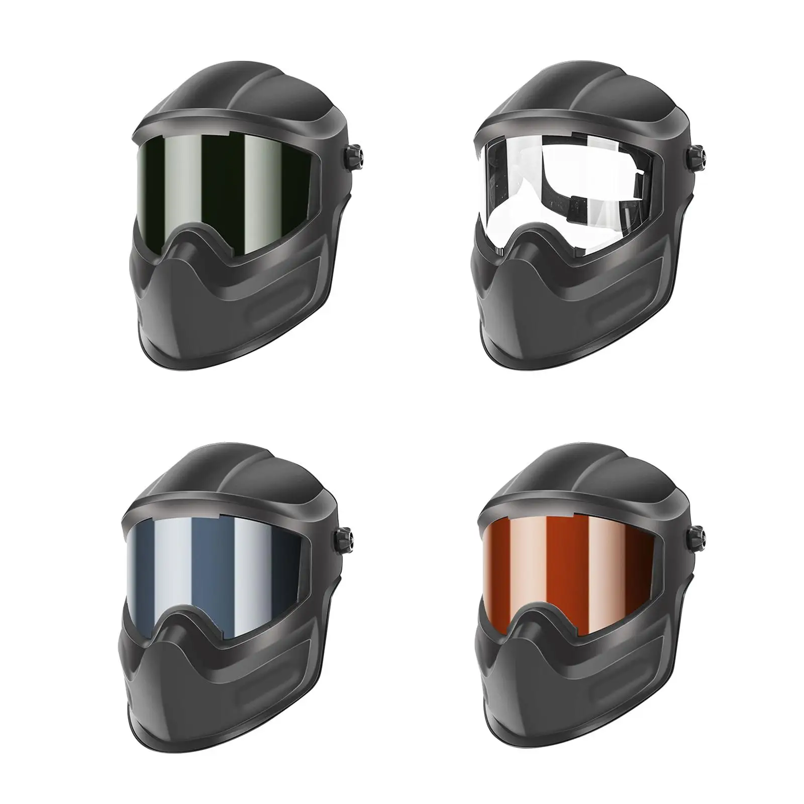 Hamlet de soldadura ajustable resistente a impactos equipo de protección cómodo cara ligera vista grande protección completa