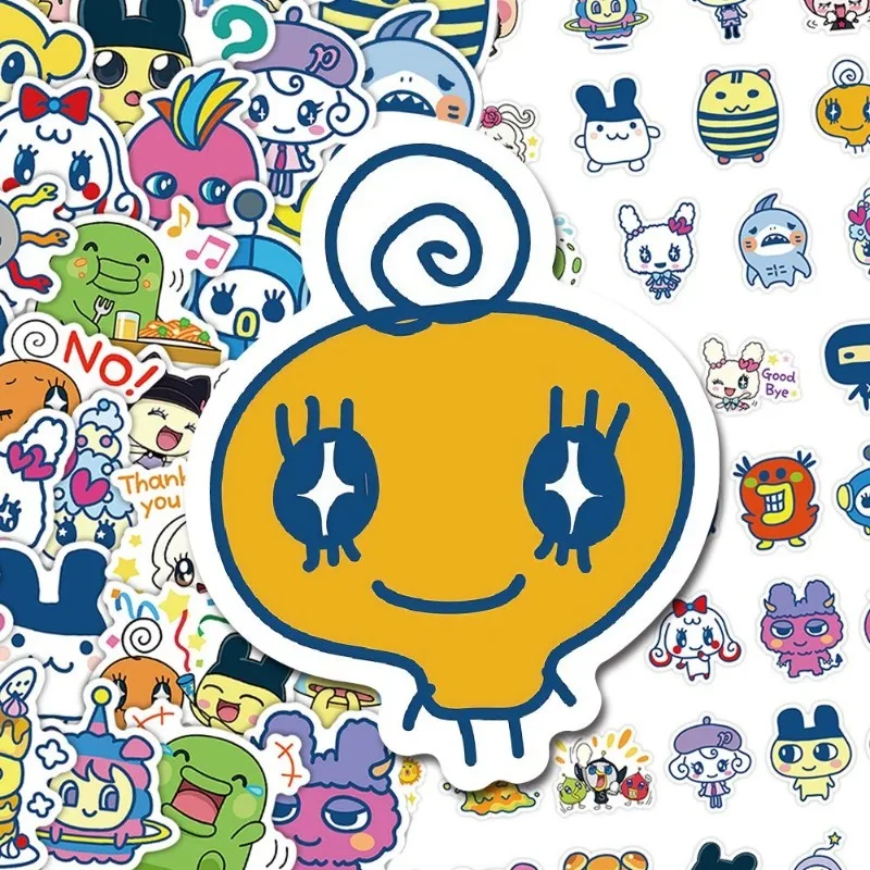 Picture 7: New Bandai Tamagotchi Mametchi Fun Graffiti Sticker High Color Value Creative Decorative Bicycle Notebook Phone Case DIY Sticker