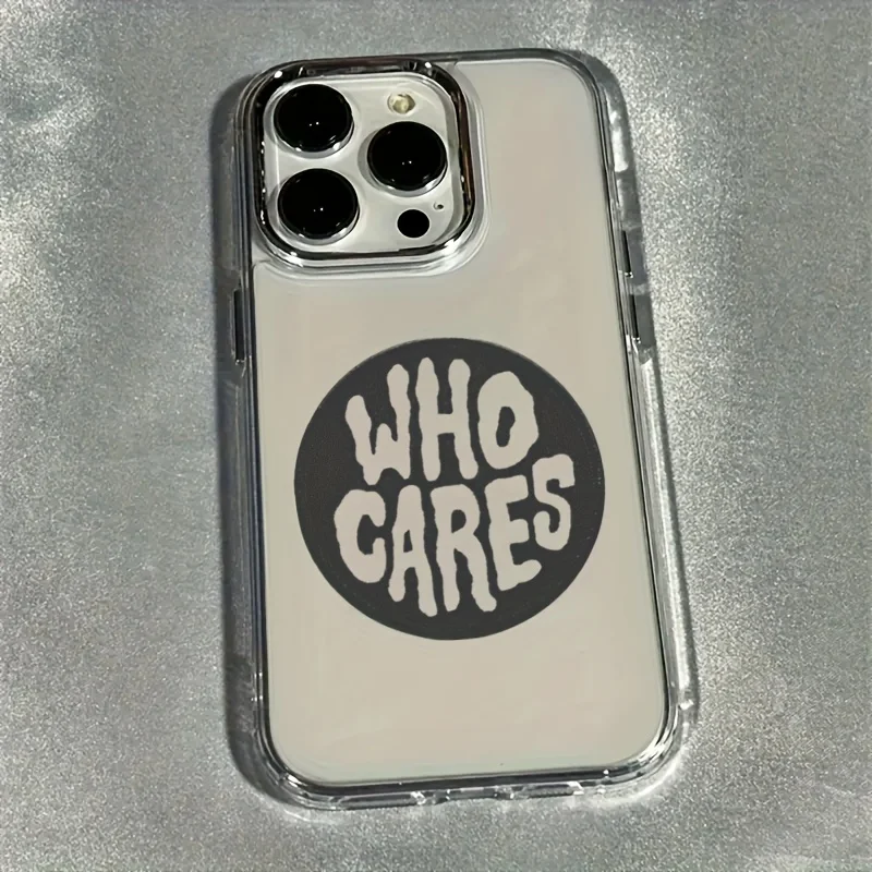 

Who cares about design phone case for iPhone 17 16 15 14 13 12 11 Pro/ Max/Plus shock-proof rear cover anti-fingerprint