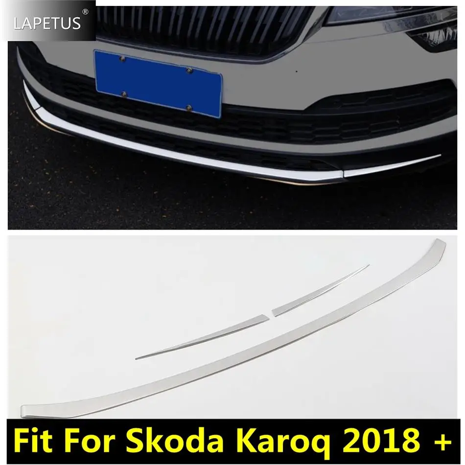 

Car Front Bumper Bottom Corner Anti Scratch Protect Guard Spilitter Strip Decor Cover Trim Accessories For Skoda Karoq 2018-2020