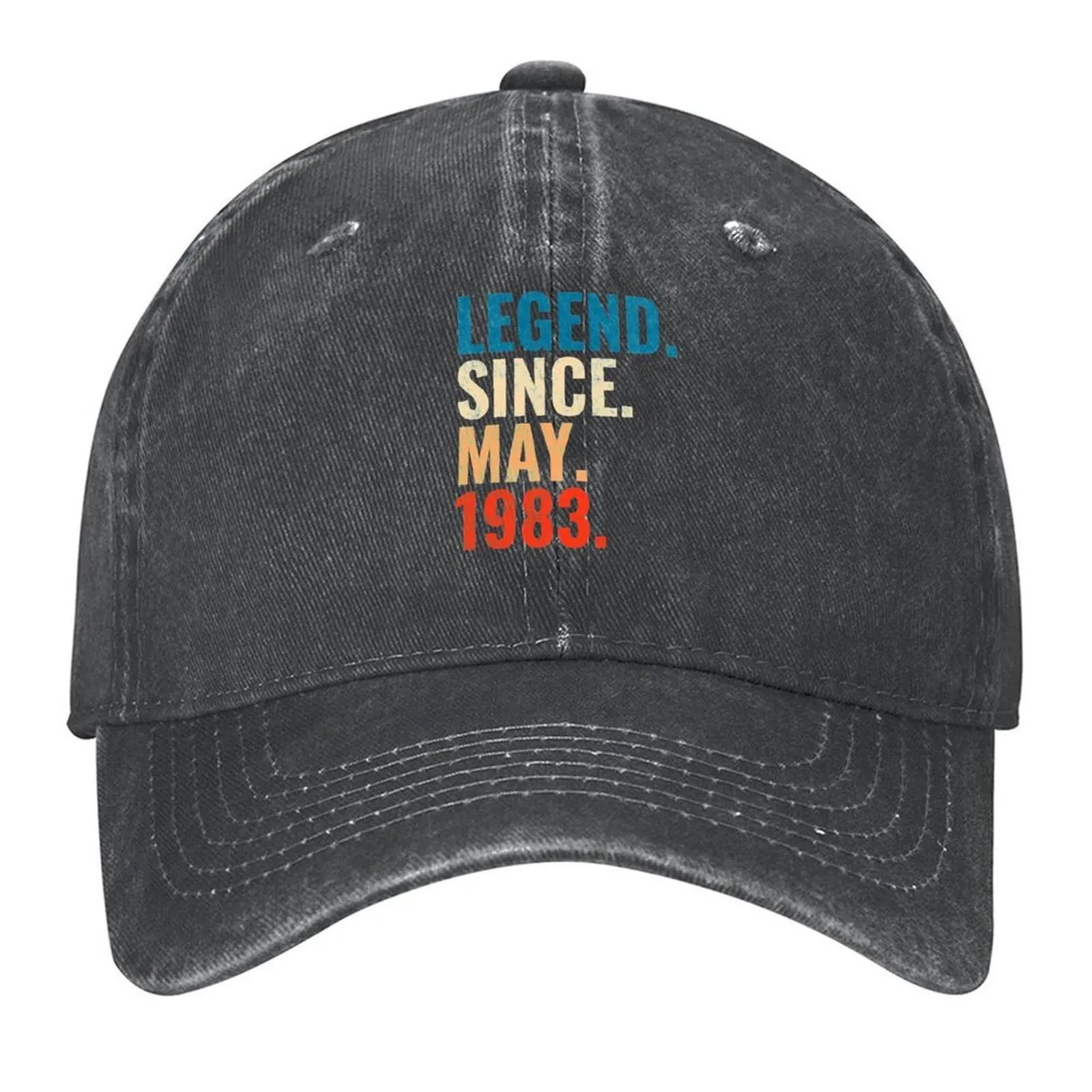 

Legend Since May 1983 Retro Vintage Baseball Cap Hat Man Luxury Snap Back Hat Sunhat golf hat genuine For Women Men's