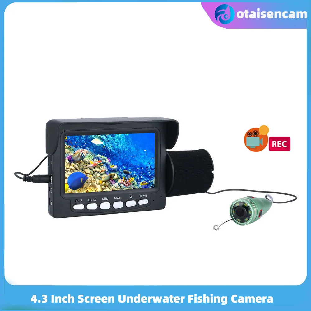 

Underwater Fishing Video Camera Kit 6 PCS 1W IR LED Lights With 4.3 Inch HD DVR Recorder Color Monitor 15m/30m Cable