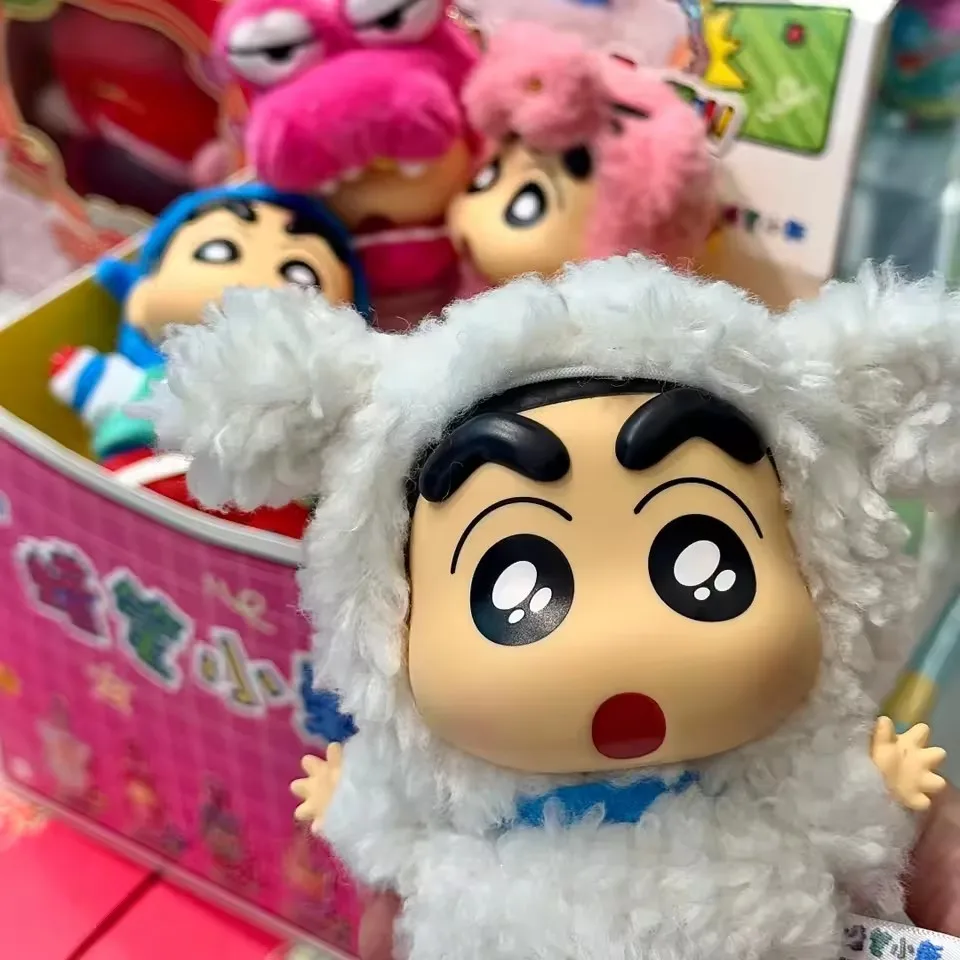 Лидер продаж, карандаш Шин Чан, платье для вечеринки, серия, плюшевая глухая коробка, виниловая кукла, аниме, фигурка, загадочная коробка, подвеска, подарок на день рождения