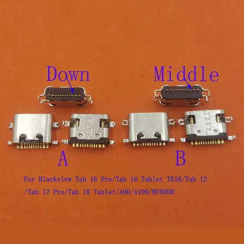1-20 шт. USB-разъем Type-C для зарядки планшетов Blackview Tab 12, 18, 16 Pro, T616, A100, A90, BV8800, Tab12, Tab16