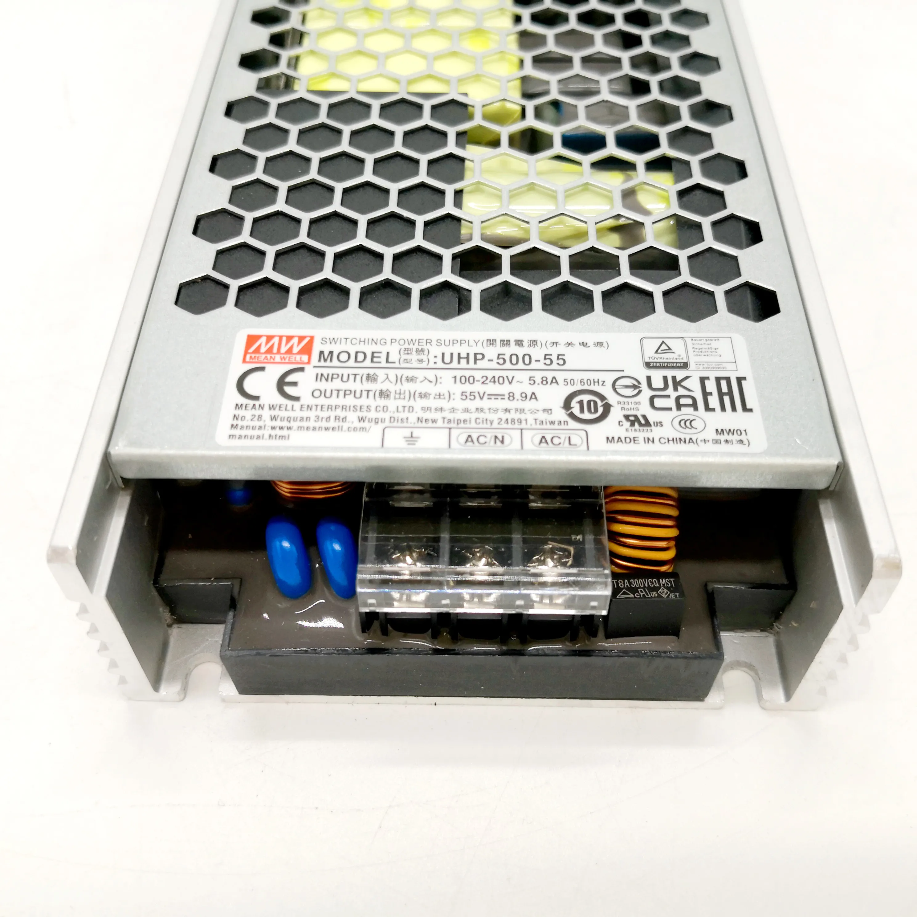 New arrival UHP-500-55 meanwell 500w 55v transformer with fanless design