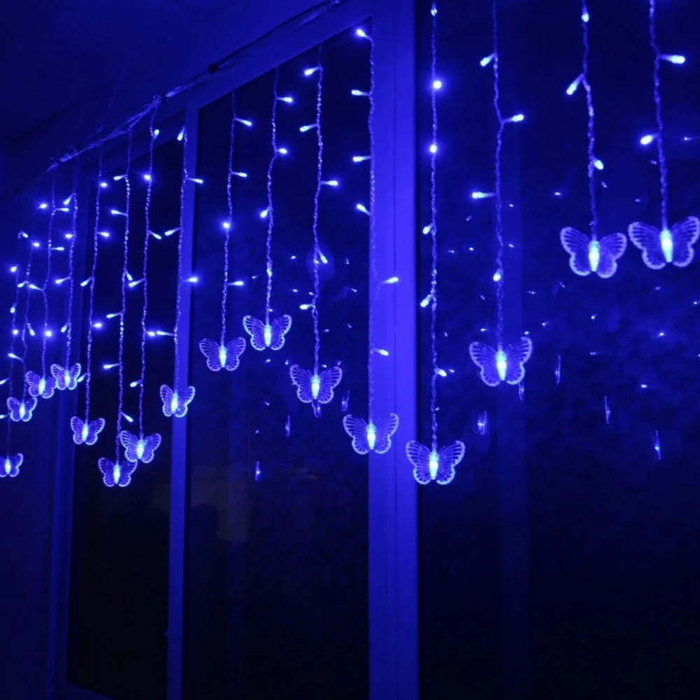 Butterfly Lamp String Led Party Holiday Lights 3.5m Wedding Decoration Christmas Tree Lights 2022 Fairy Garden Lamp String Light