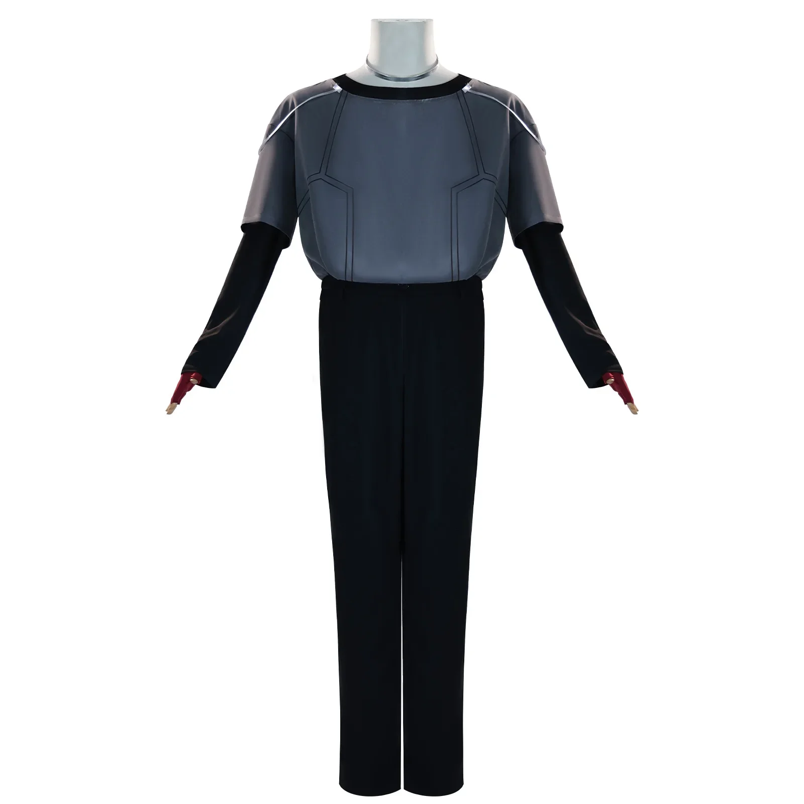 Anime Alien Stage Till Cosplay Costume Till Grey Hoodie T-shirt Pants Women Men Party For Halloween Carnival Roleplay Suit view 4