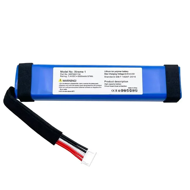 For JBL Xtreme 1st Generation Bluetooth Speaker Battery GSP0931134 Capacity 5000mAh 37