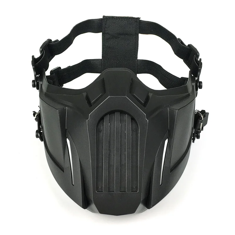 REikirc Tactical Half Face Airsoft Mask Adjustable CS Cosplay Halloween Military Masks