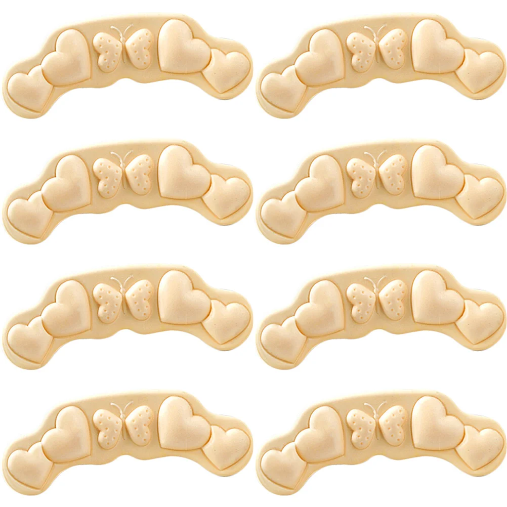 

8pcs Anti-Slip Stickers Gel Cushions For Blister Prevention Heel Protectors Fit All Shoes Self-Adhesive Heel Pads Foot Care