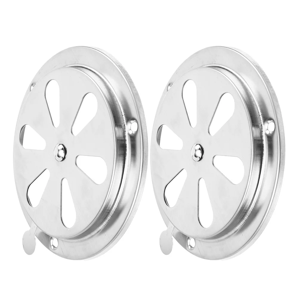 Amortiguadores de ventilación de barco Rv de acero inoxidable ajustables, cubierta de ventilación de aire de escape, tapa de techo, apertura de ventilación de repuesto, 2 uds.