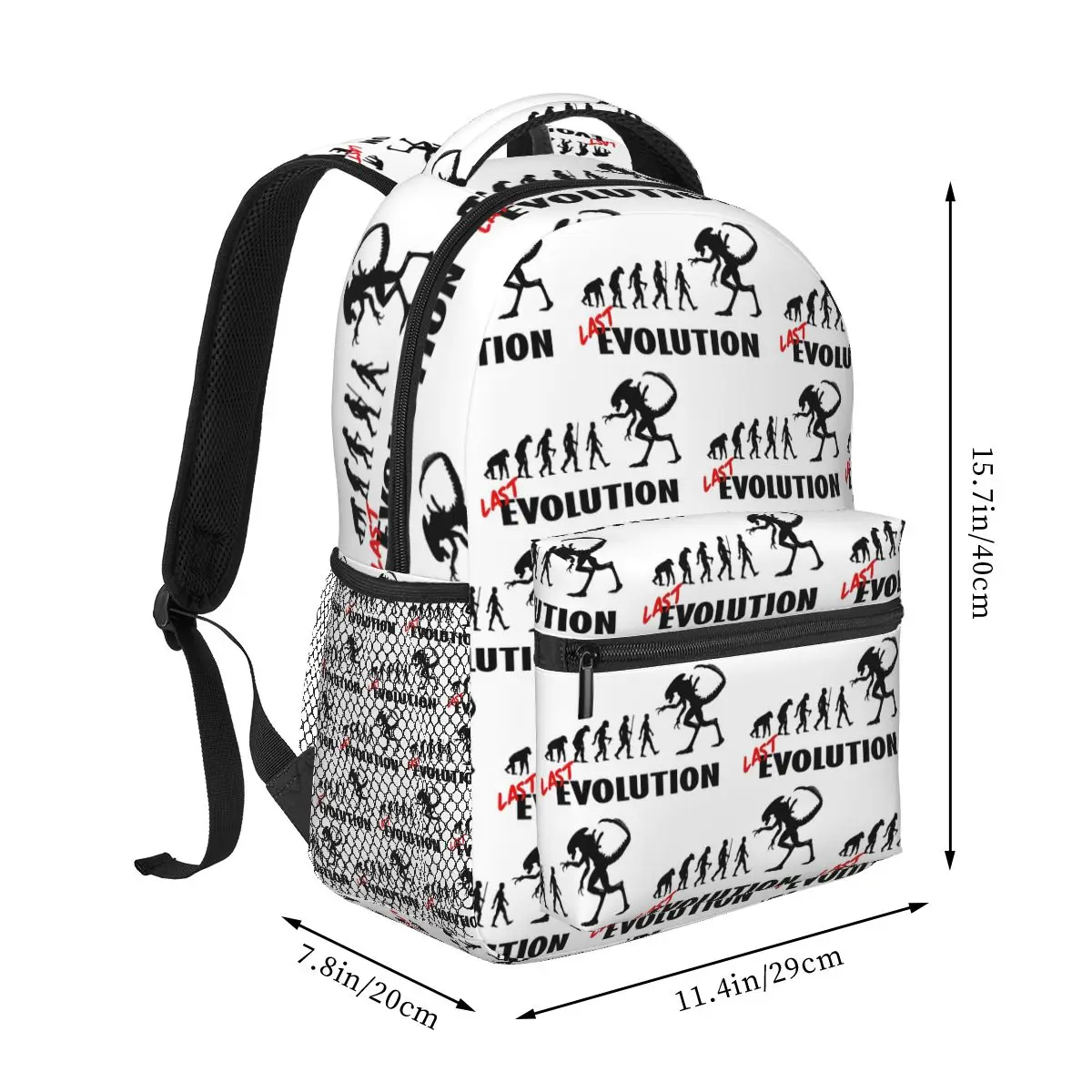 Last Evolution Of Alien Backpacks Boys Girls Bookbag Students School Bags Cartoon Kids Rucksack Shoulder Bag Large Capacity