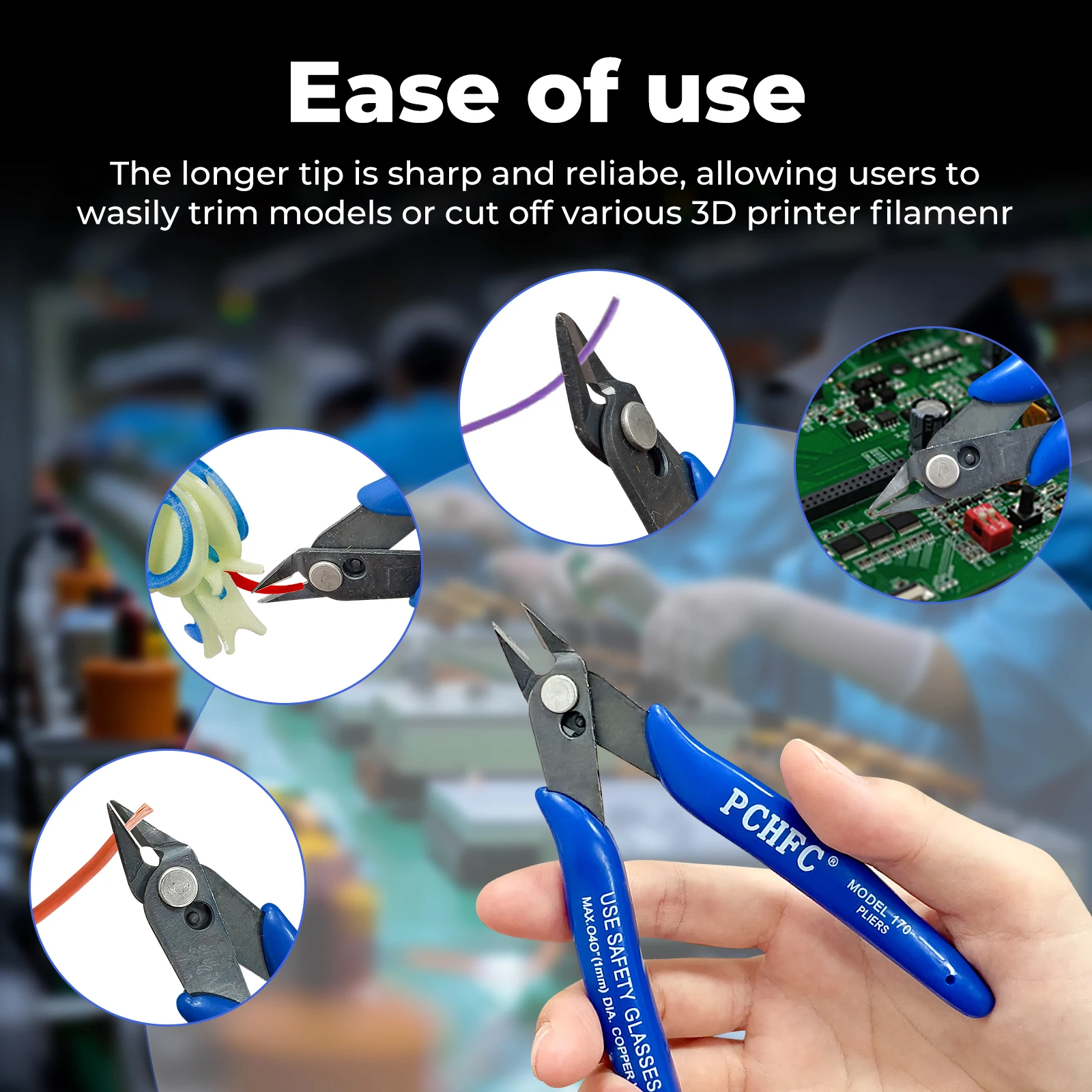 2/5/10 PCS PLATO 170 Wishful Clamp DIY Electronic Diagonal Pliers Side Cutting Nippers Wire Cutter for 3D Printing Filament Part