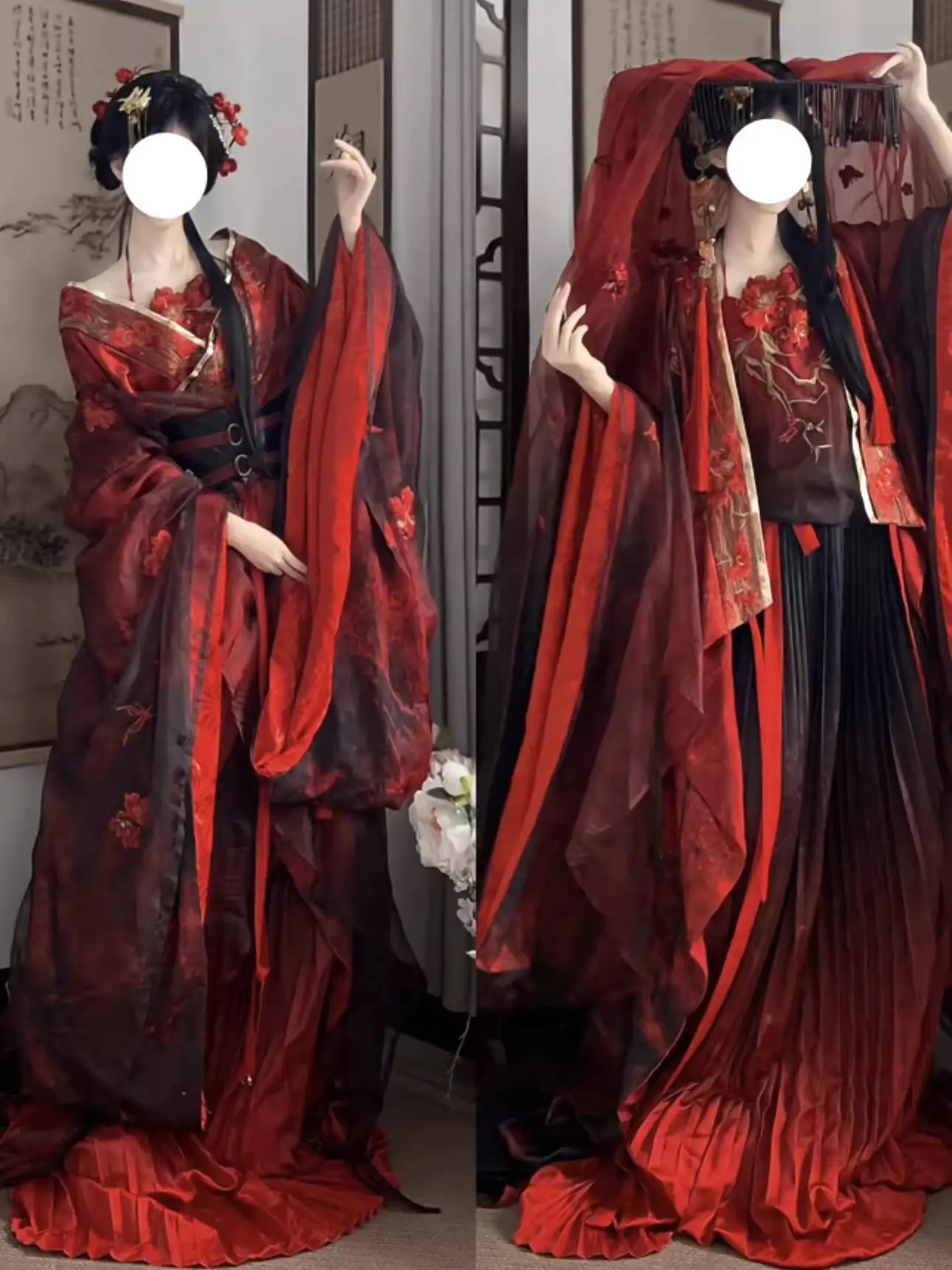 

Новое женское платье Ханьфу в стиле эпохи Воюющих царств, с богатой вышивкой, в стиле Сянься, для фестивалей, карнавалов, Хэллоуина, косплея