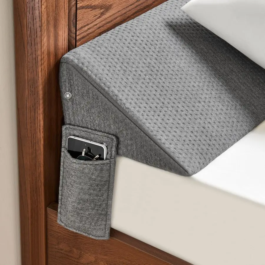 

Подушка-клин для кровати размера Queen (60x7.5x10 дюймов) для изголовья, наполнитель для зазора между матрасом и изголовьем, подушка-клин для зазора между изголовьем и матрасом.