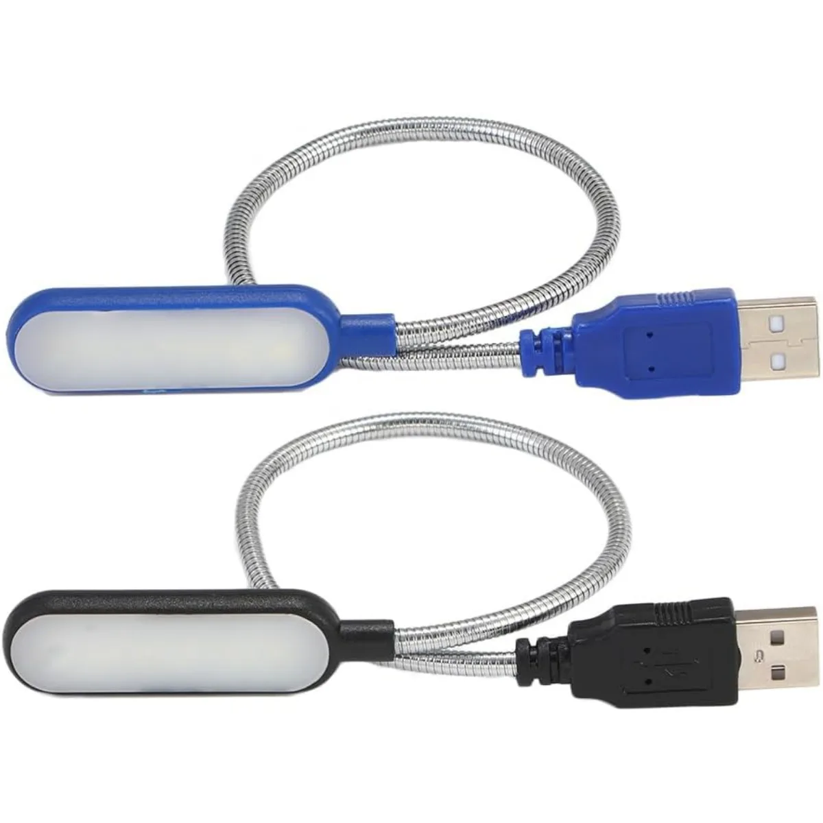 

2Pcs Flexible Gooseneck USB Reading Lamp USB Light for Laptop Reading Light USB Powered LED Light for Notebook Laptop Desktop