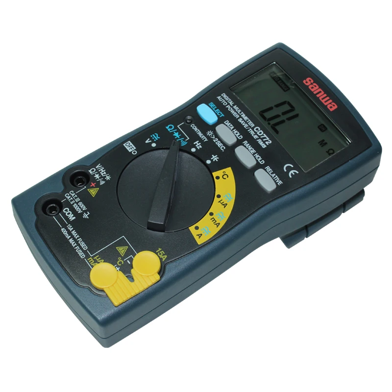 Japan sanwa CD772 Compact True RMS Digital Multimeter;Blacklight & Temperature measurement