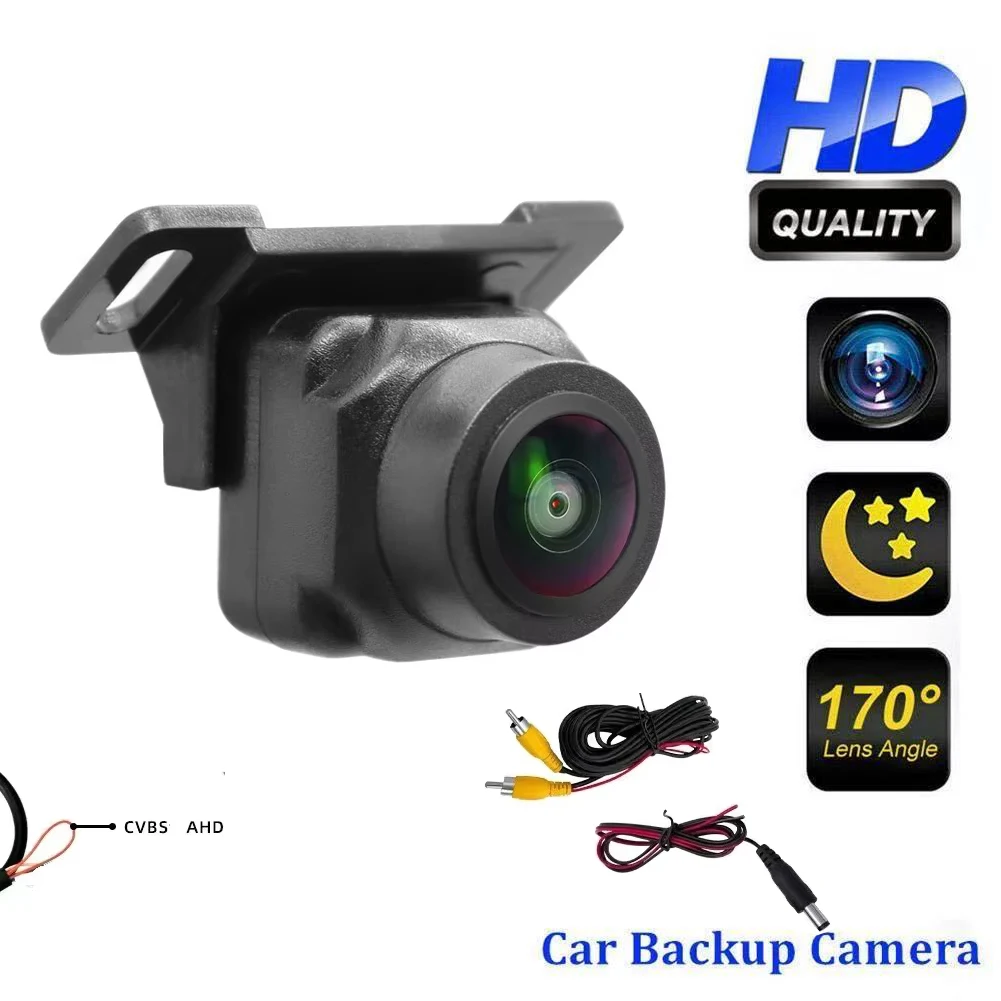 تأثير السيارات HD CCD/AHD عدسة عين السمكة سيارة عكس كاميرا الرؤية الخلفية أندرويد مراقبة السيارة DVD