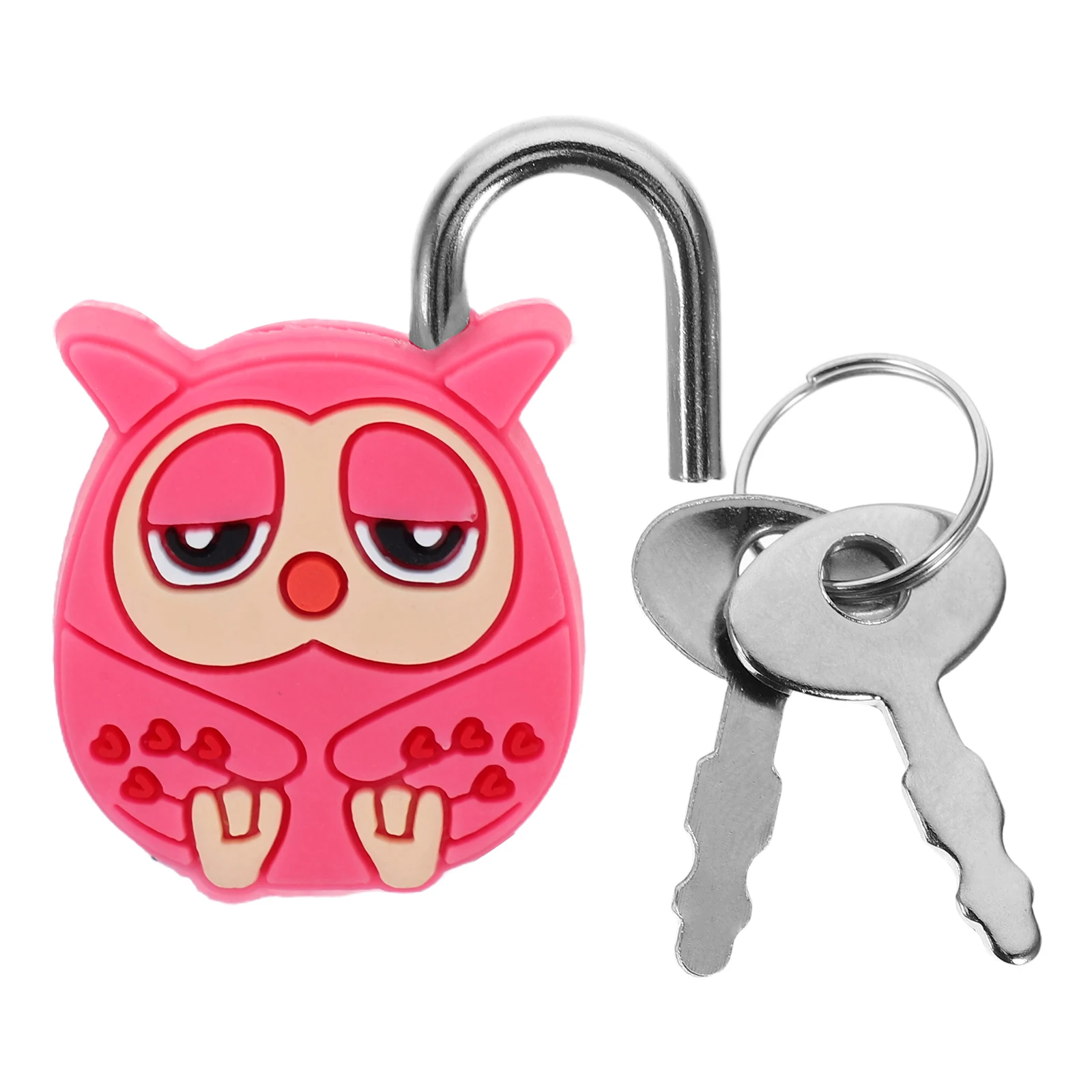 

Creative Cartoon Metal Mini Lock Owl Shaped Cute Animal Padlock Portable for Cabinets Backpack Suitcase Jewelry Box Security