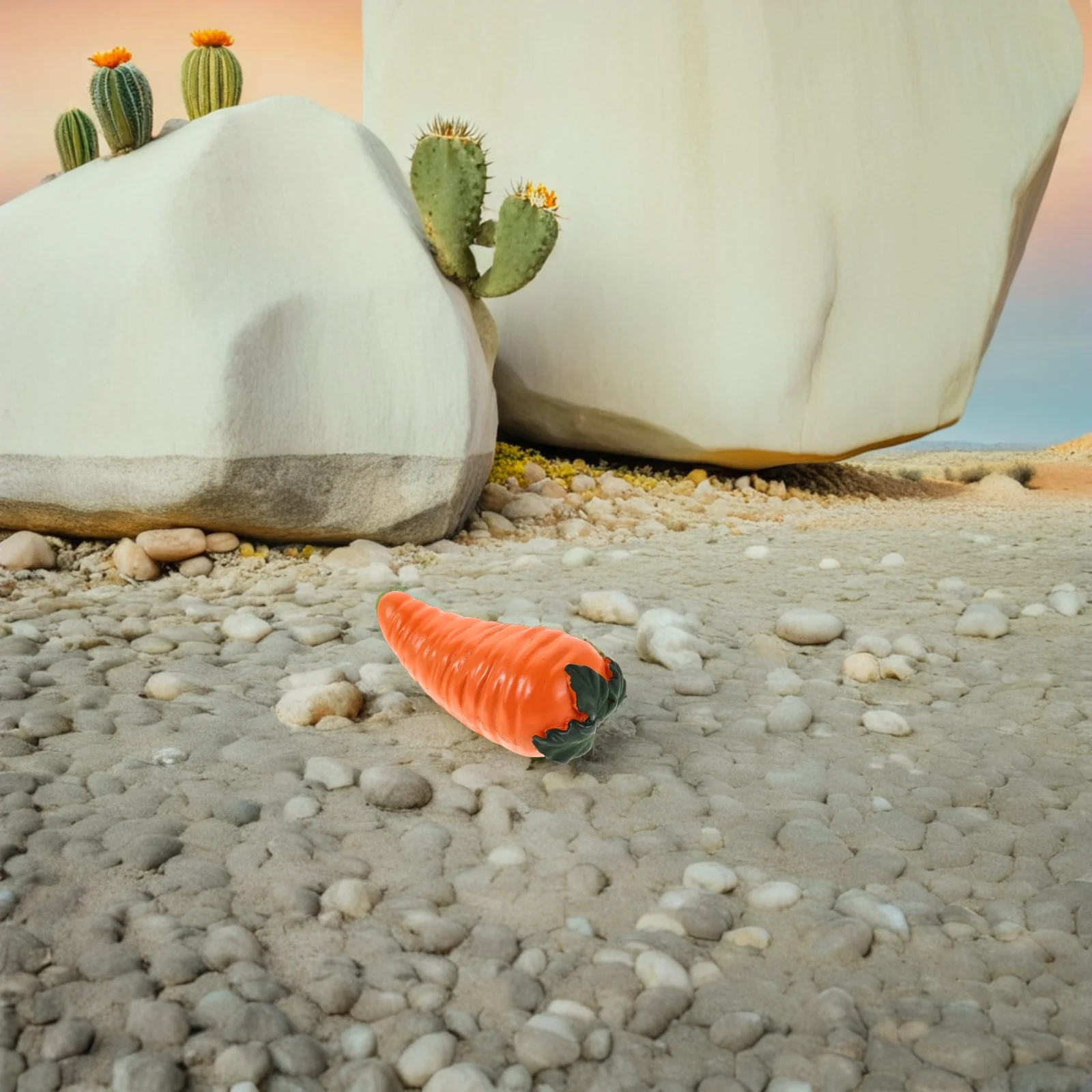 

Hidden Key Holder Outdoor Carrot Inspired Resin Key Box Discreet Garden Decor Functional Security Storage for House Keys