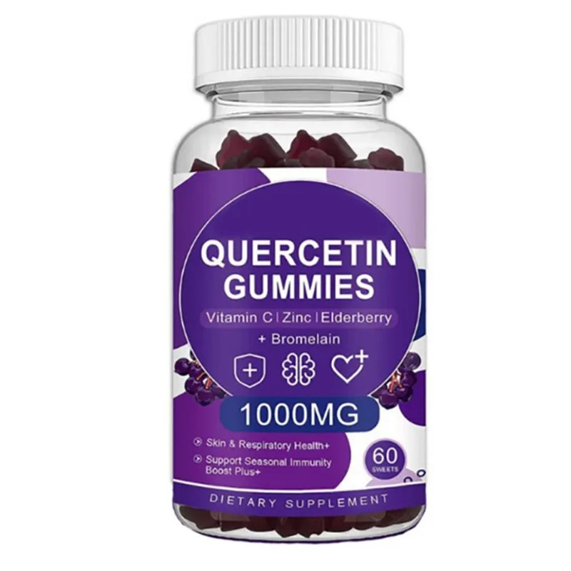 Quercetin Elderberry Gummies المكملات الغذائية الطبيعية المناعة دعم الوجبات الخفيفة الصحية #2