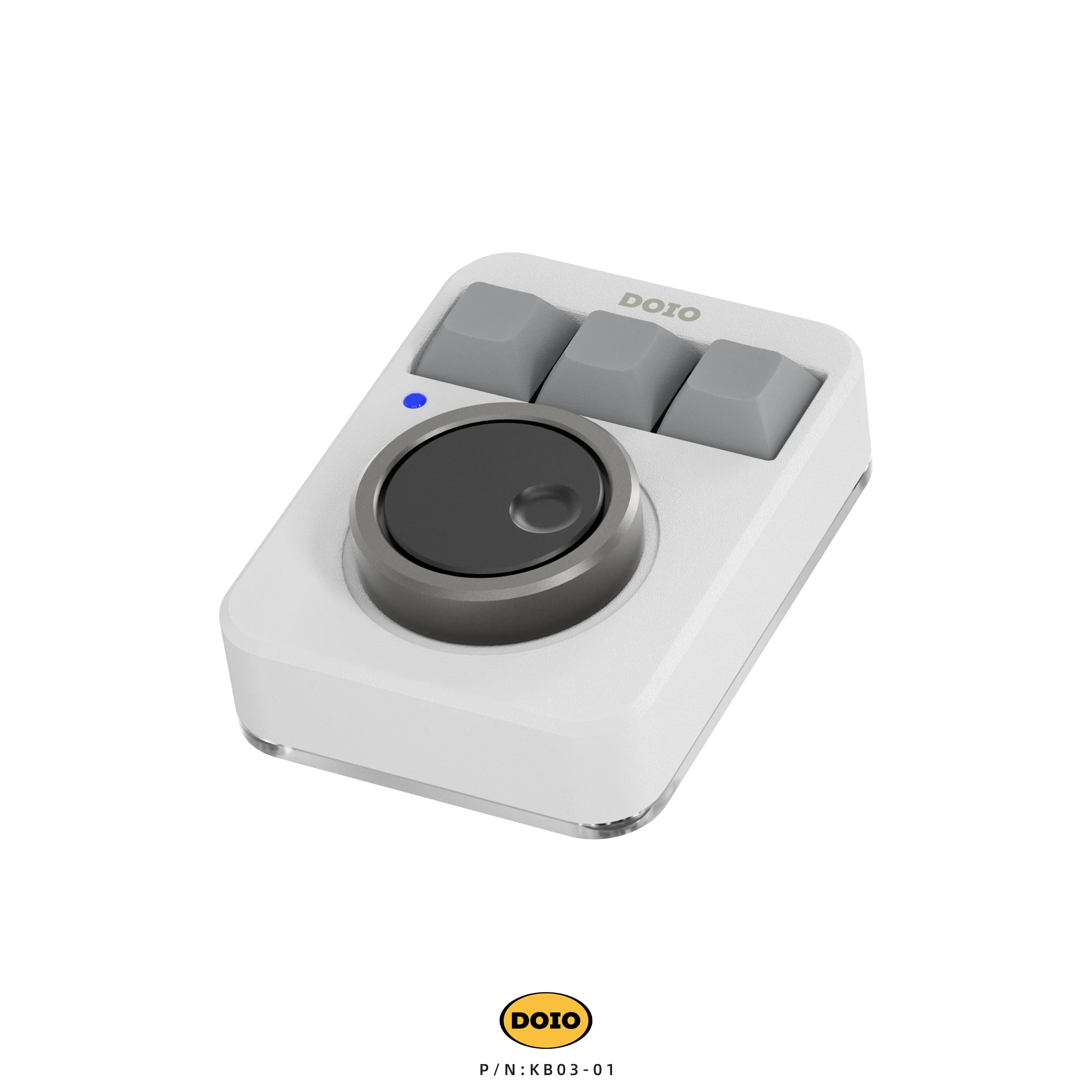 DOIO KB03-01 لوحة المفاتيح الميكانيكية الصغيرة RGB أسفل قذيفة الساخن قابلة للتبديل مقابض مزدوجة مخصصة الألومنيوم مصمم لوحة المفاتيح السلكية رجل #6