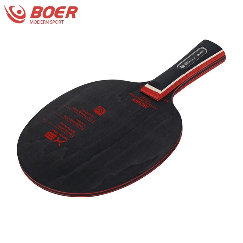 

Boer 7 Plys 98g Professional Table Tennis Racket Blade Short Long Handle Student Ping Pong Paddle Ebony Carbon Ping Pong Rackets