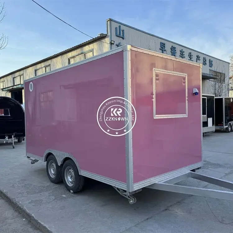 

Customized Mobile Cart For Food And Beverage Vending Cart Outdoor Mobile Fast Food Trailer Truck