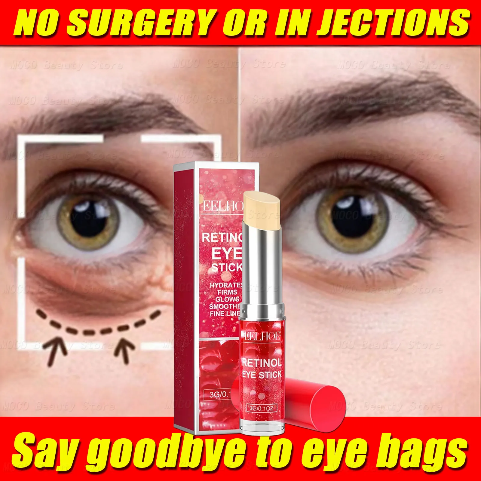 

Retinol Anti-Wrinkle Eye Cream Remove Eye Bags Dark Circles Anti Aging Lift Whitening Moisturizing Brighten Eye Contour Eye Care