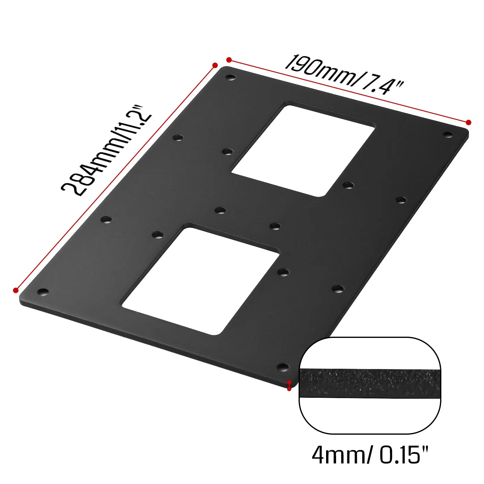 Genmitsu 3040 Extension Aluminum Spoilboard for 3018-PROVer V2 Y-Axis Extension Kit, XY Effective Working Area 300mm x 400mm