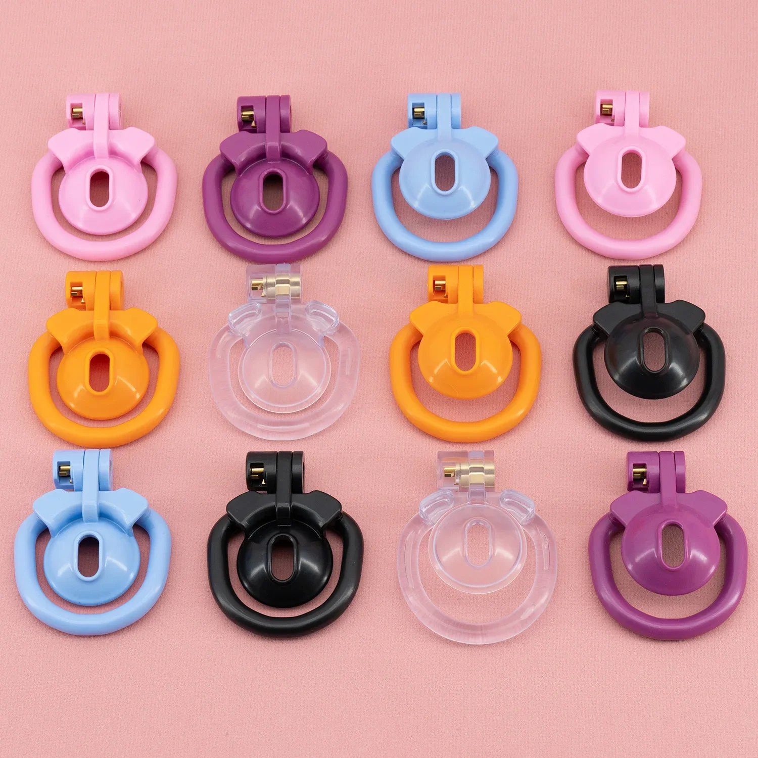 6 Colors Positive/Negative CB Chastity Cage Male Cock Lock with 4 Size Base Penis Rings Hidden Penis Device Sexy Toy for Man Gay