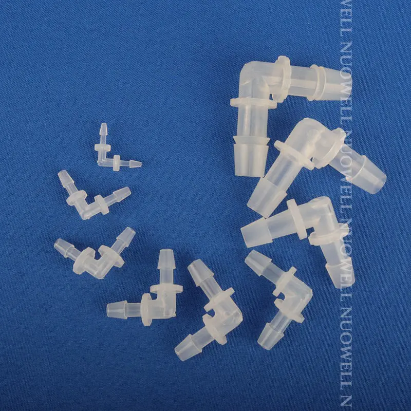 5~100pcs 1.6~11.1mm PP Elbow Single pagoda Equal Dia Plastic Connectors Pipe Fitting Tube Aquarium Fish Tank  Irrigation Joint