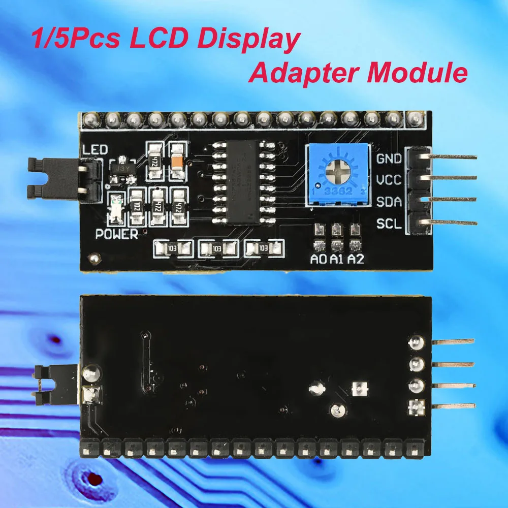 1/5Pcs PCF8574  LCD Display Adapter Module Expansion Board Iic/I2C/Interface LCD 1602/2004 Blackboard Welded DIY Parts