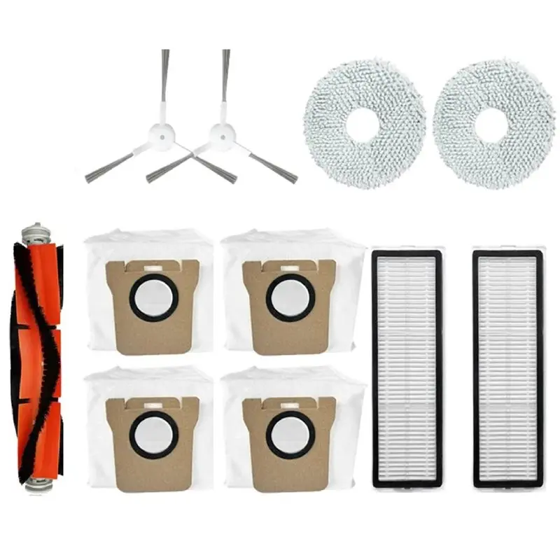 Pièces de rechange pour robot aspirateur Combo A21F : brosse, sac à poussière, filtre, rouleau, serpillière