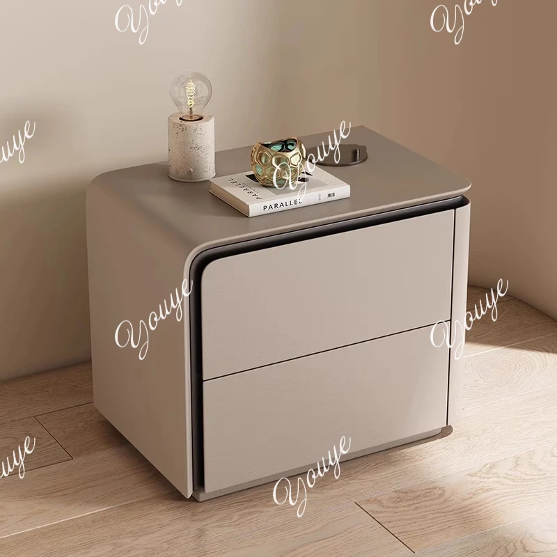 

Simple Modern Night Table Storage Nordic Aesthetic Luxury Nightstand Trendy Drawer Home Mesitas De Noche Bedroom Furniture