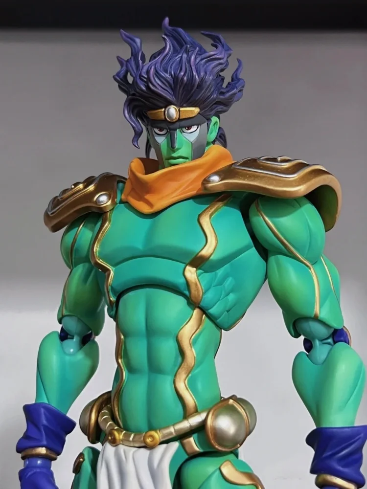 Jojo'S Bizarre Adventure Kujo Jotaro Star Platinum Anime Aktivität Figur Modell Statue Sammlung Desktop Ornament Spielzeug Jungen Geschenk