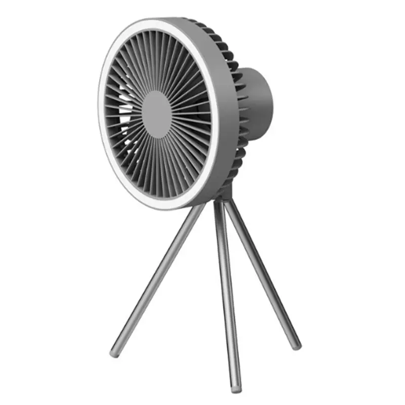 

-[Cilae-17R] 10000Mah Outdoor Camping Rechargeable Fan Wireless Tent Electric Ceiling Fan With External LED Lighting Battery