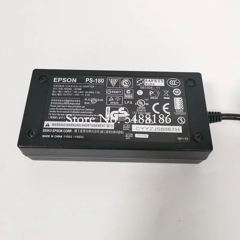 95% New Original Epson PS-180 AC Adapter Power Supply M159B M159A Printers TM-U220 TM-T88VI TM-T88V M244A C8255343