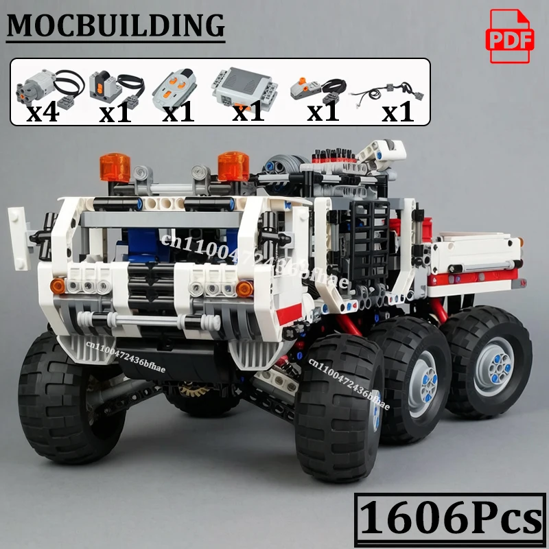 

Remote Control RC Martian Rover Bricks Motors Model RC Car Vehicle with PF Function MOC Building Blocks Technology Toys