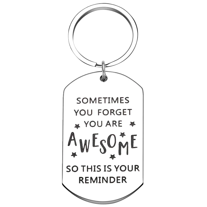 Cute Inspirational Keychain Employee Appreciation Gifts Key Chain Pendant Jewelry Boss Coworker Thank You gift