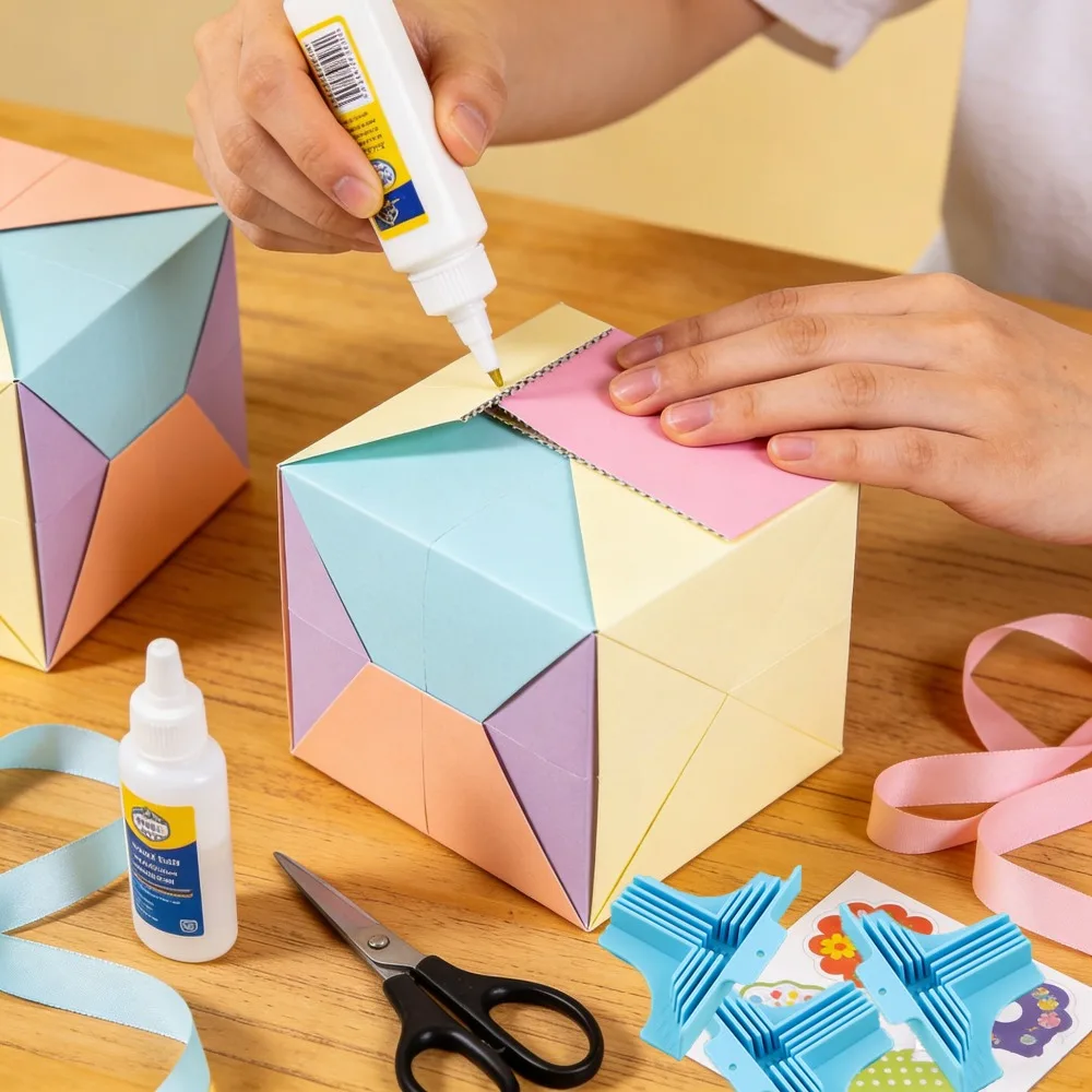 Corner Guides for Chipboard Boxes Divider Assembly Clamps for Gift Box Making DIY Scrapbooking Book Cover Dioramas Decoration view 3