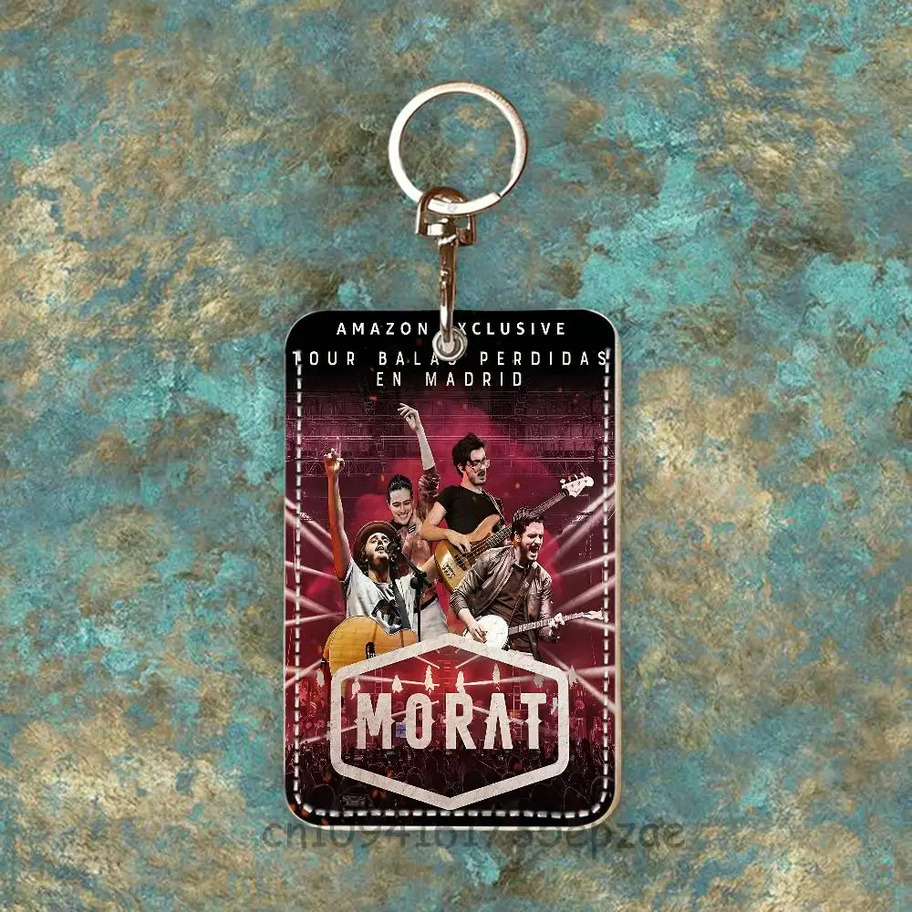 Tarjetero de Cuero PU Premium M-Morat con Mosquetón Metálico, Diseño Personalizable para Uso Diario