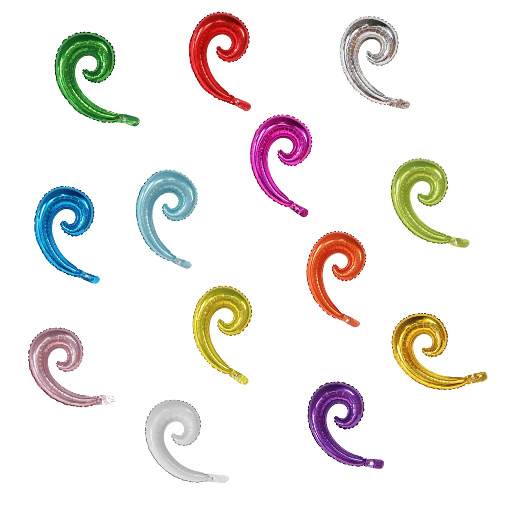 

13pcs Spiral Tail Aluminum Foil Balloons - Curly Balloon Decorations for Party, Birthday, Balloon Garland, DIY Event Decorations