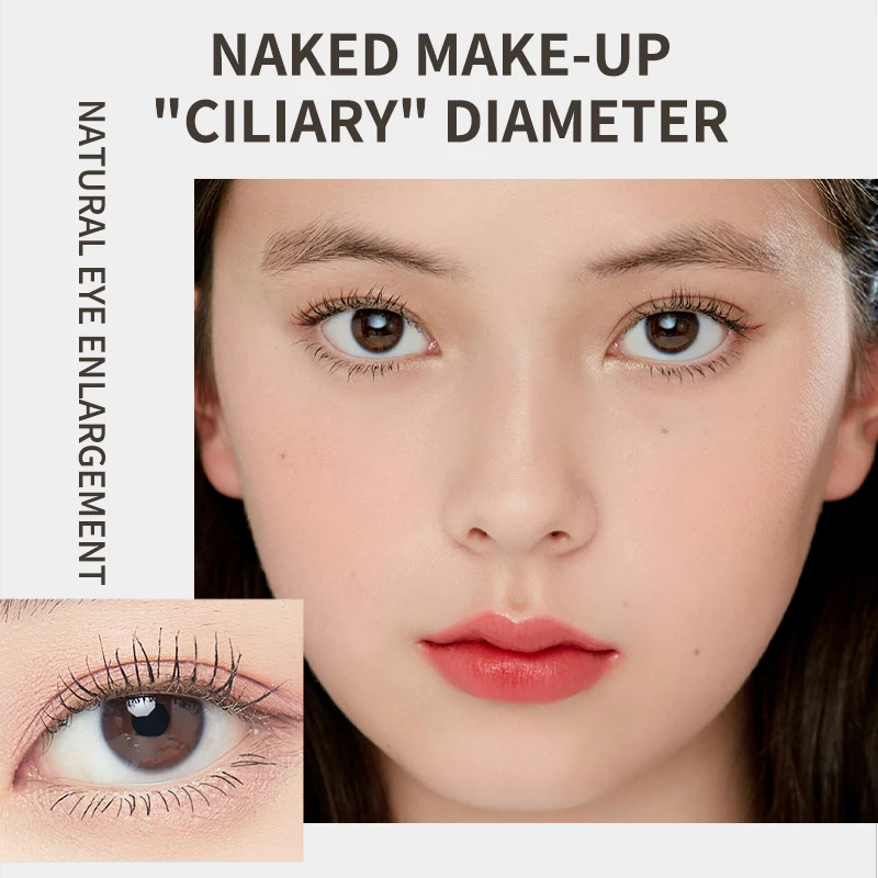 Rímel volumizador à prova d'água, à prova de manchas, alongamento de cílios naturais, ondulação de longa duração, secagem rápida, cosméticos de maquiagem
