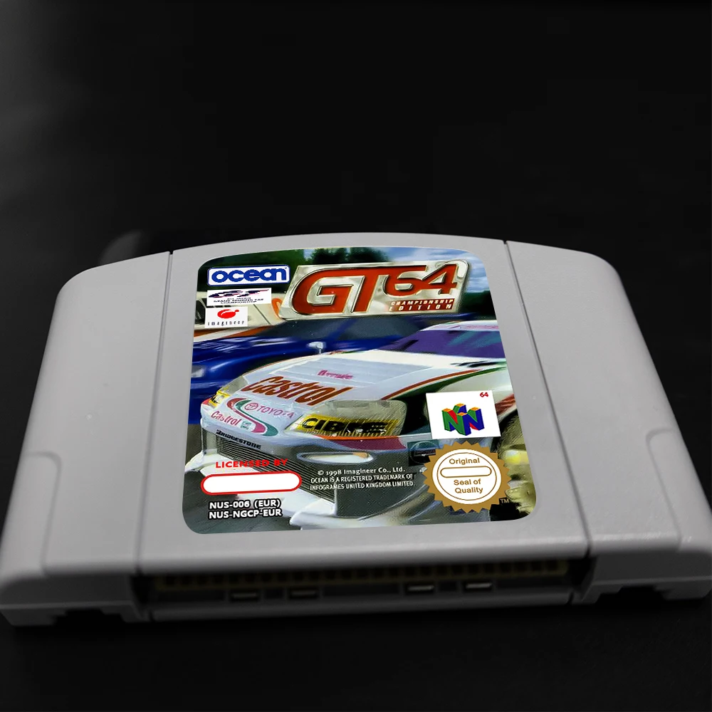 خرطوشة لعبة GT 64 Championship Edition لبطاقة ألعاب 64 بت PAL EUR N64 #1