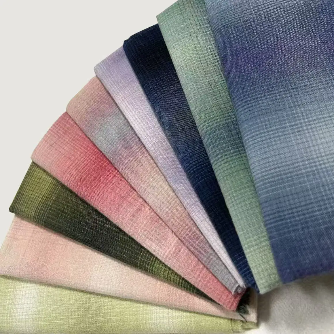 

140x50cm Gradient Pure Cotton Yarn-Dyed Fabric,Used For Quilting Doll Clothes Quilt And Hand-Diy Sewing Techniques