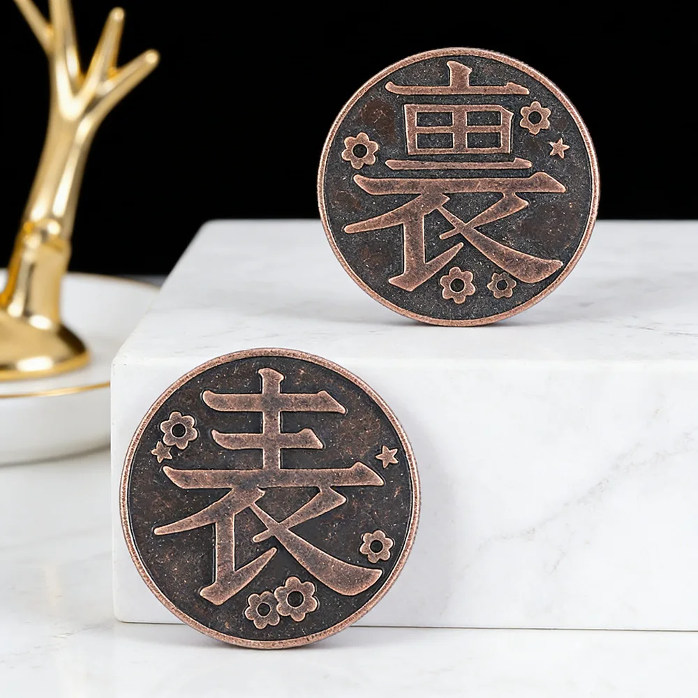 Anime Periphery Tsuyuri Kanawo Metal Commemorative Coins Fashion Charm Jewelry Accessory for Men And Women Gift - view 2